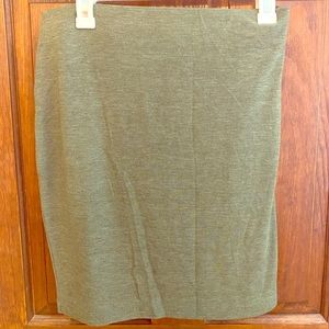 Hunter Green Plus Fitted Pencil Skirt